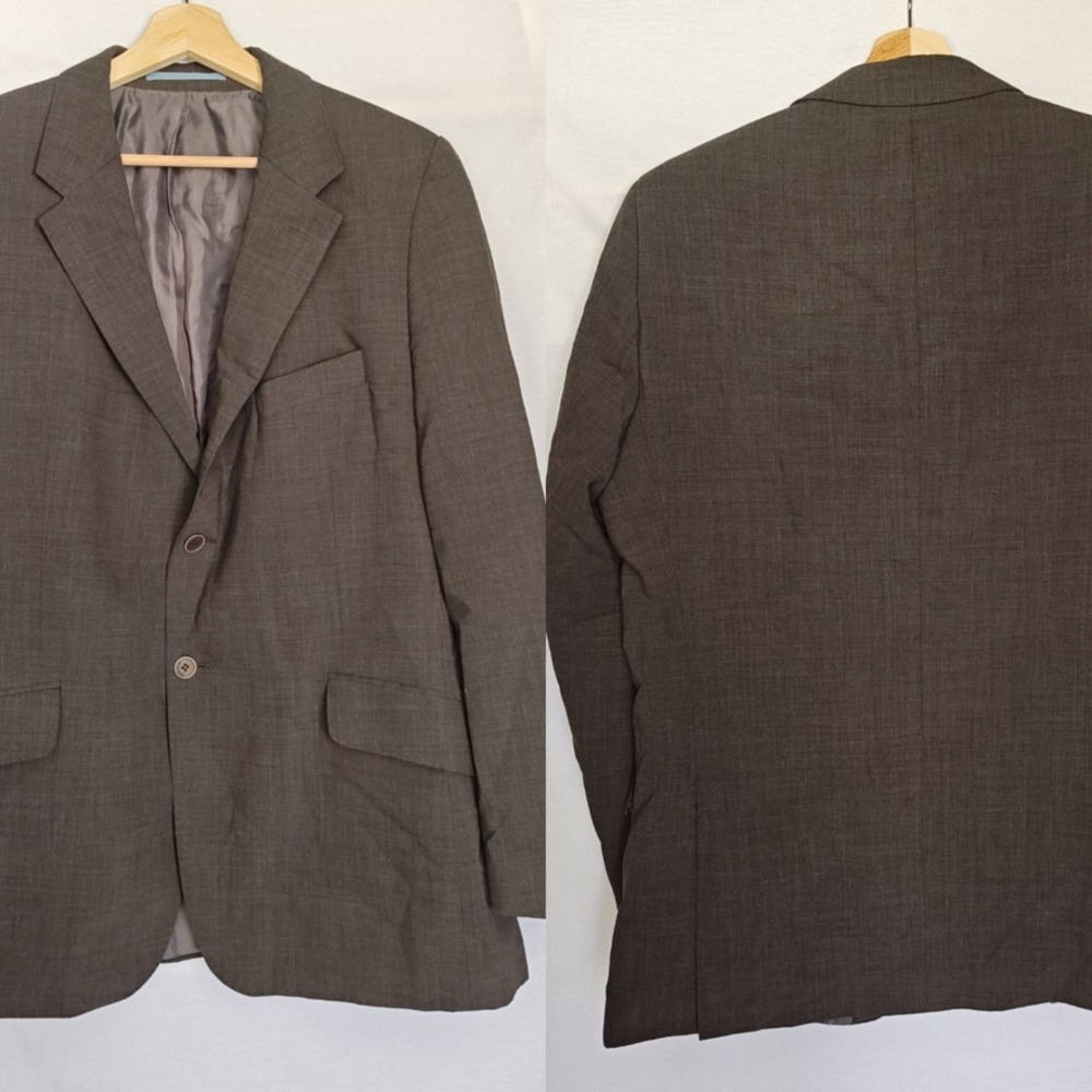 Rohan Blazer Envoy Jacket Wool Blend Gray Brown Mens 44 REG Technical Pockets